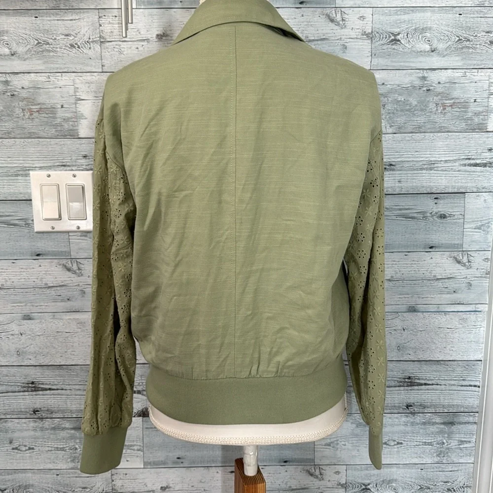 7 FOR ALL MANKIND SAGE GREEN LIGHTWEIGHT JACKET